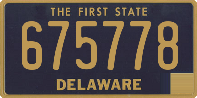 DE license plate 675778
