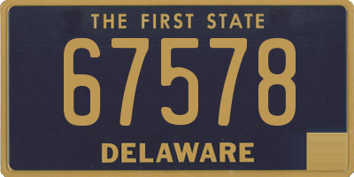 DE license plate 67578