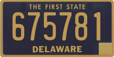 DE license plate 675781