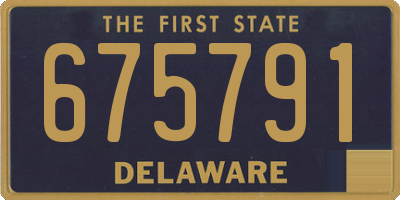 DE license plate 675791