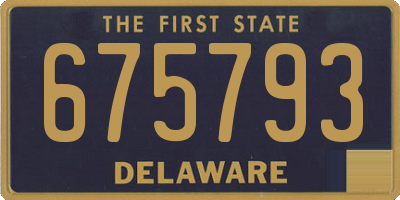 DE license plate 675793