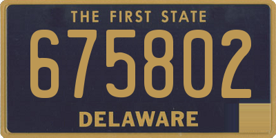 DE license plate 675802