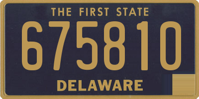 DE license plate 675810