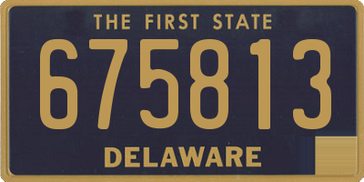 DE license plate 675813