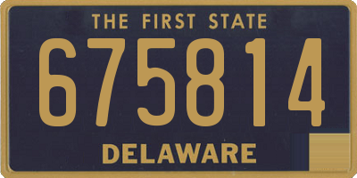 DE license plate 675814