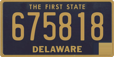 DE license plate 675818