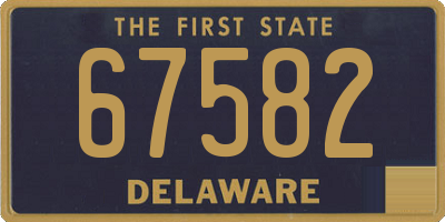 DE license plate 67582