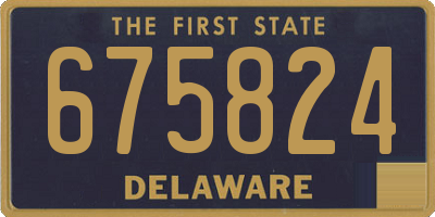 DE license plate 675824