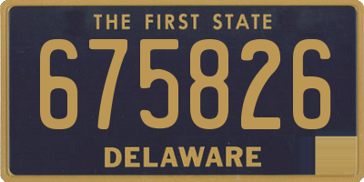 DE license plate 675826