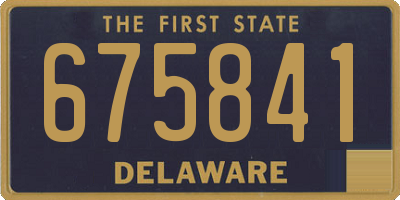 DE license plate 675841