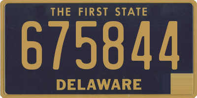 DE license plate 675844