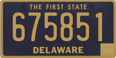 DE license plate 675851