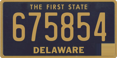 DE license plate 675854