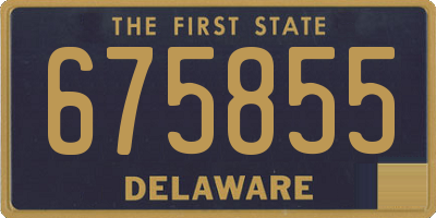 DE license plate 675855