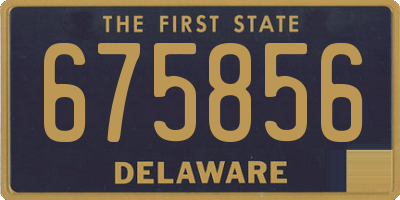 DE license plate 675856