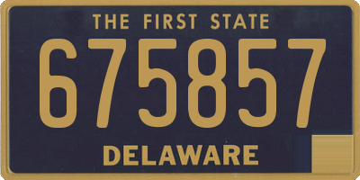 DE license plate 675857