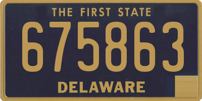 DE license plate 675863