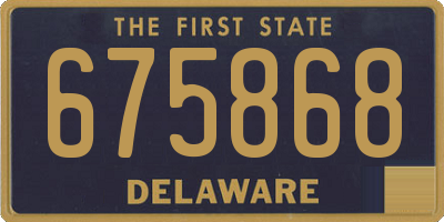 DE license plate 675868