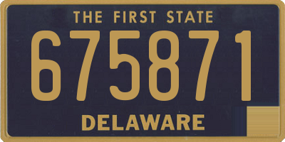 DE license plate 675871