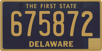 DE license plate 675872