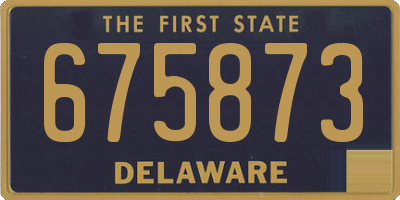 DE license plate 675873