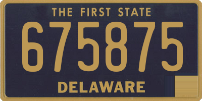 DE license plate 675875