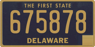 DE license plate 675878