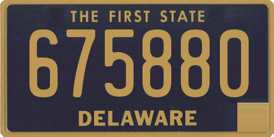 DE license plate 675880