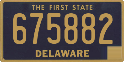 DE license plate 675882