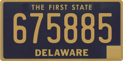 DE license plate 675885