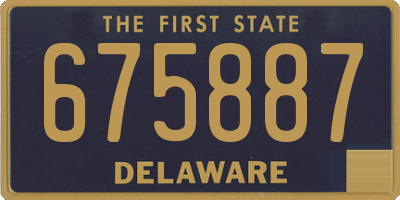DE license plate 675887