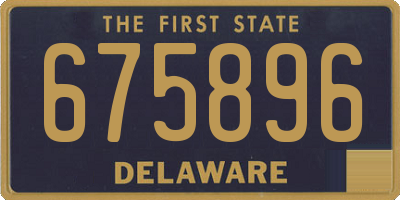 DE license plate 675896