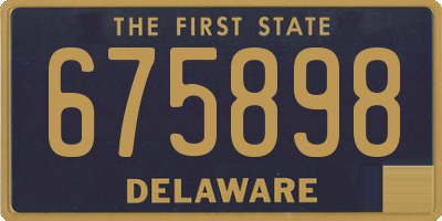 DE license plate 675898