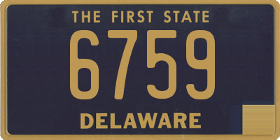 DE license plate 6759