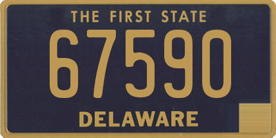 DE license plate 67590