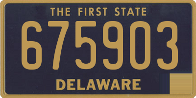 DE license plate 675903