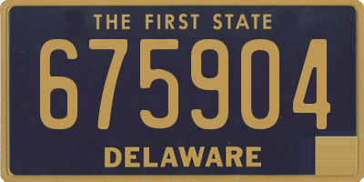 DE license plate 675904