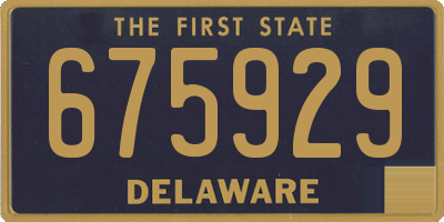 DE license plate 675929