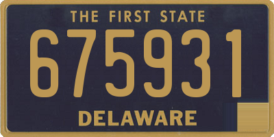 DE license plate 675931