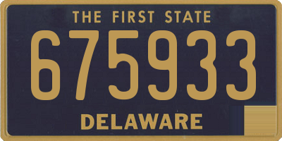 DE license plate 675933