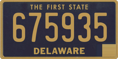 DE license plate 675935