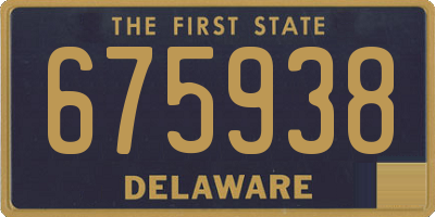 DE license plate 675938