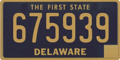 DE license plate 675939