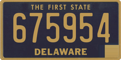 DE license plate 675954