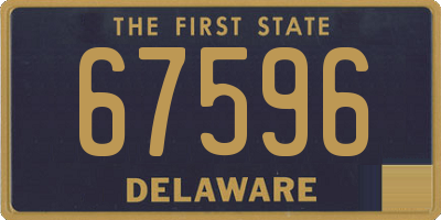 DE license plate 67596