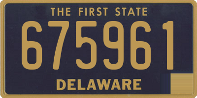 DE license plate 675961