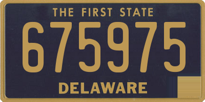 DE license plate 675975