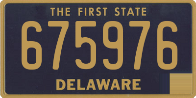 DE license plate 675976