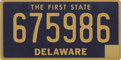 DE license plate 675986