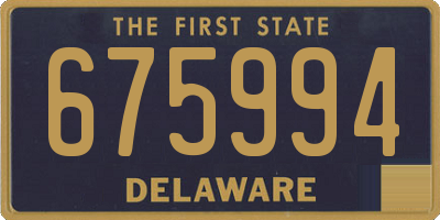 DE license plate 675994